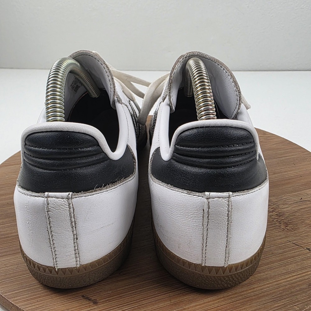 Adidas Samba OG Shoes Mens Size 9 White Black Leather Gum Soccer Sneakers B75806 - Picture 8 of 16